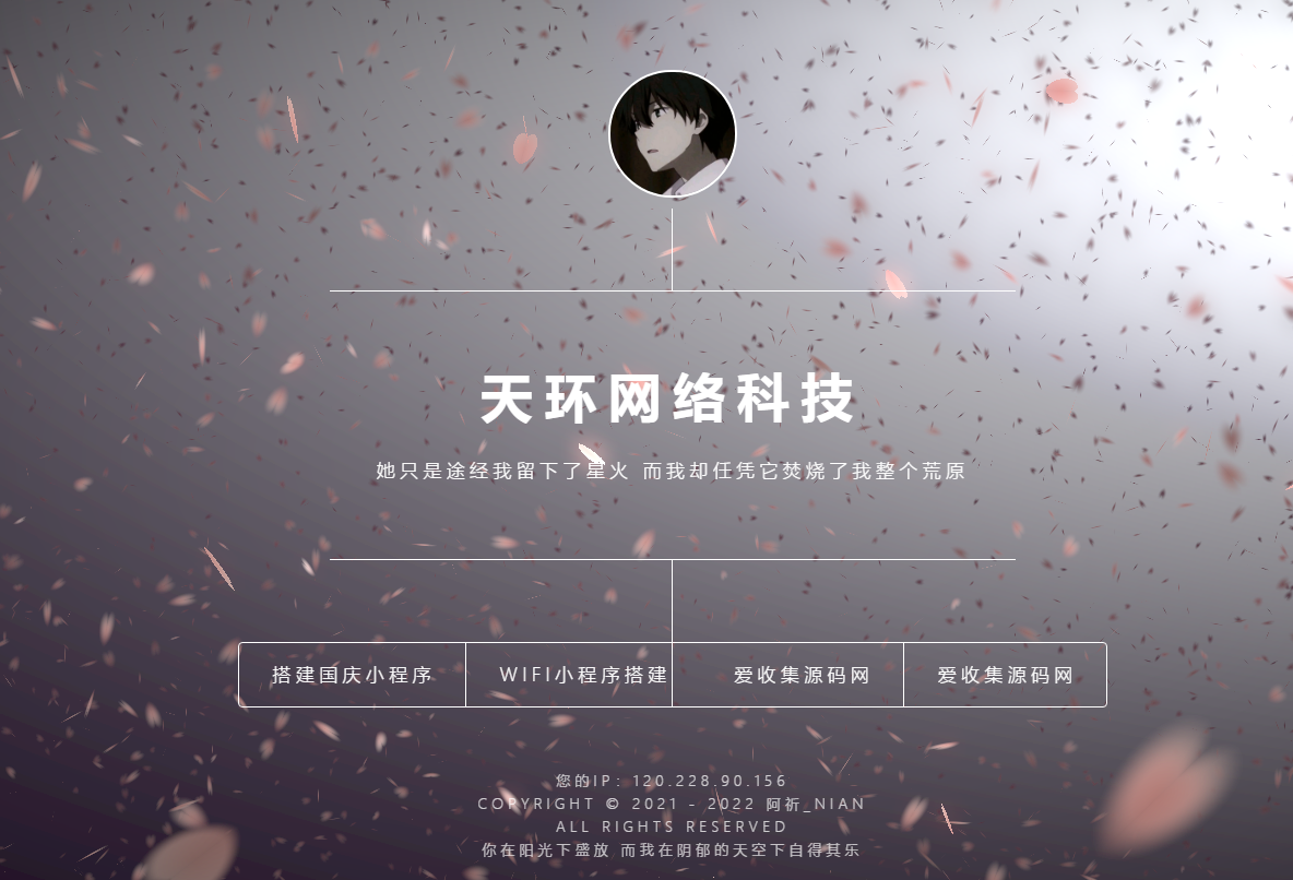 超级好看的动态视频官网引导页源码-灵锡网