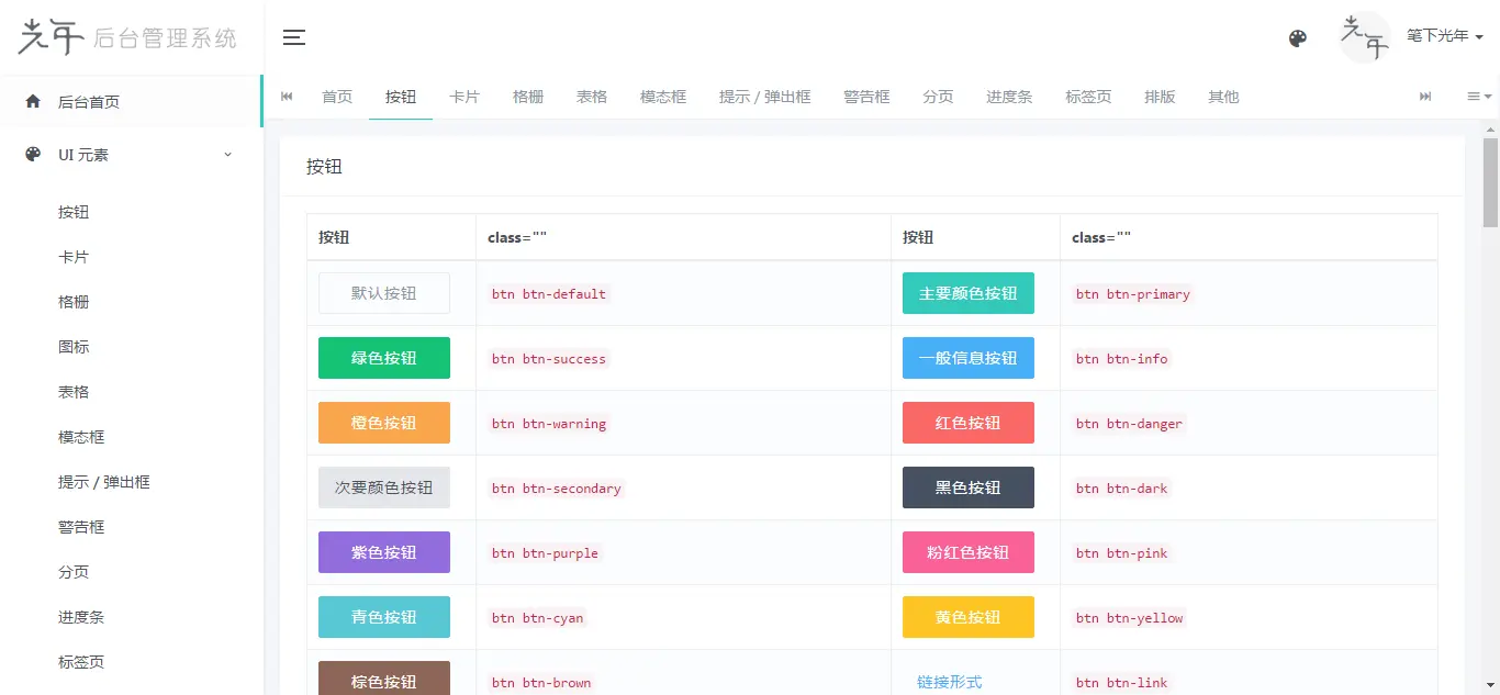 光年后台模板的iframe版本-灵锡网