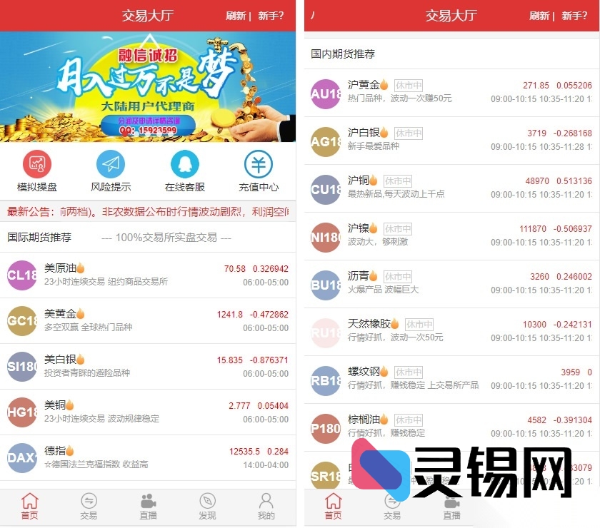 原油点位盘完整解决方案:富盈国际Yii高端源码+内外盘行情+直播互动+全栈运营版-灵锡网
