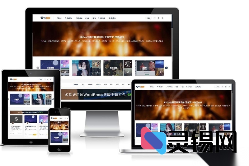 RipRo日主题V8.9免授权畅享包:8.9版虚拟资源主题开心直装-灵锡网