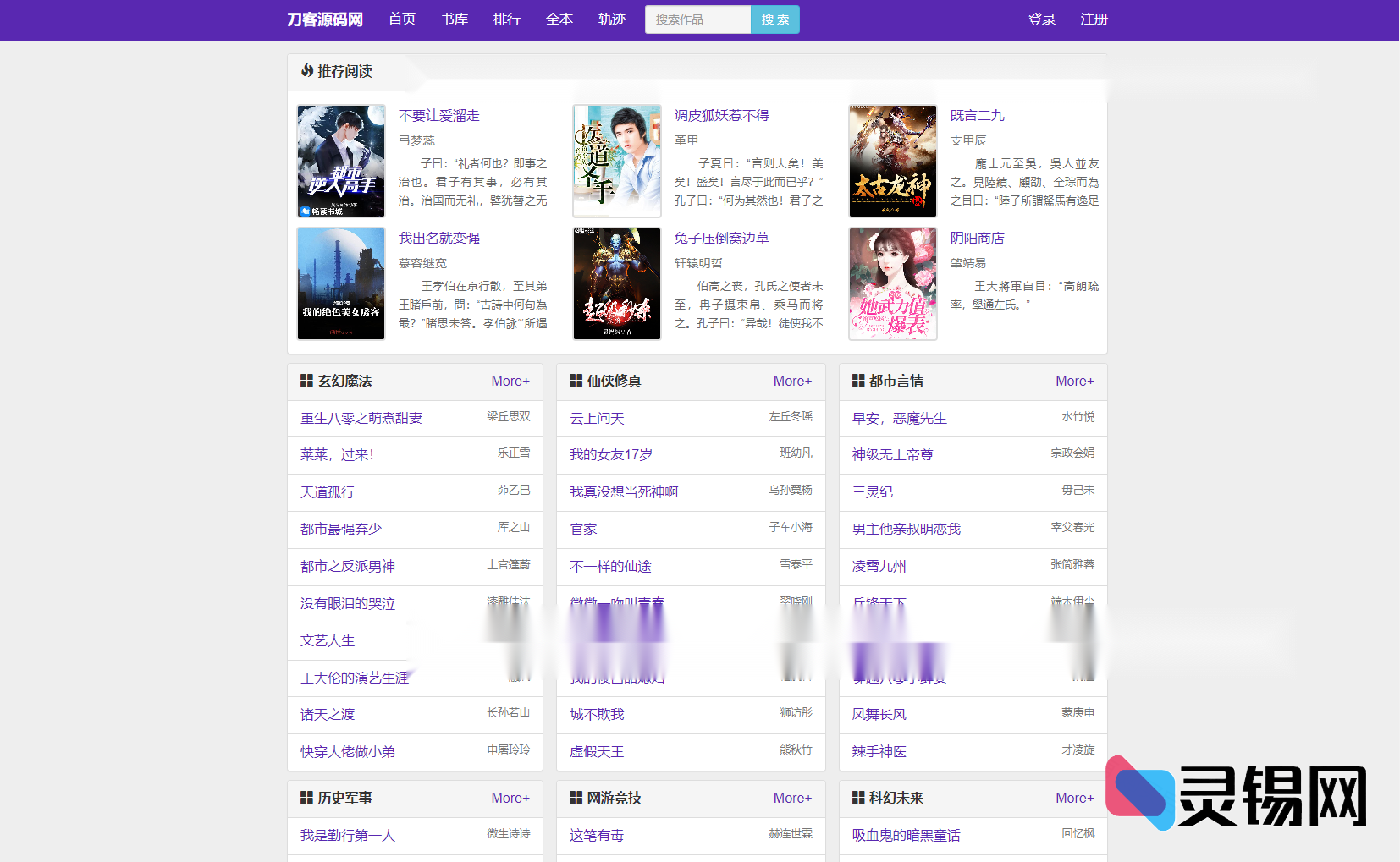 小说站群升级版源码发布:泛目录批量生成,海量词库冲顶搜索引擎-灵锡网