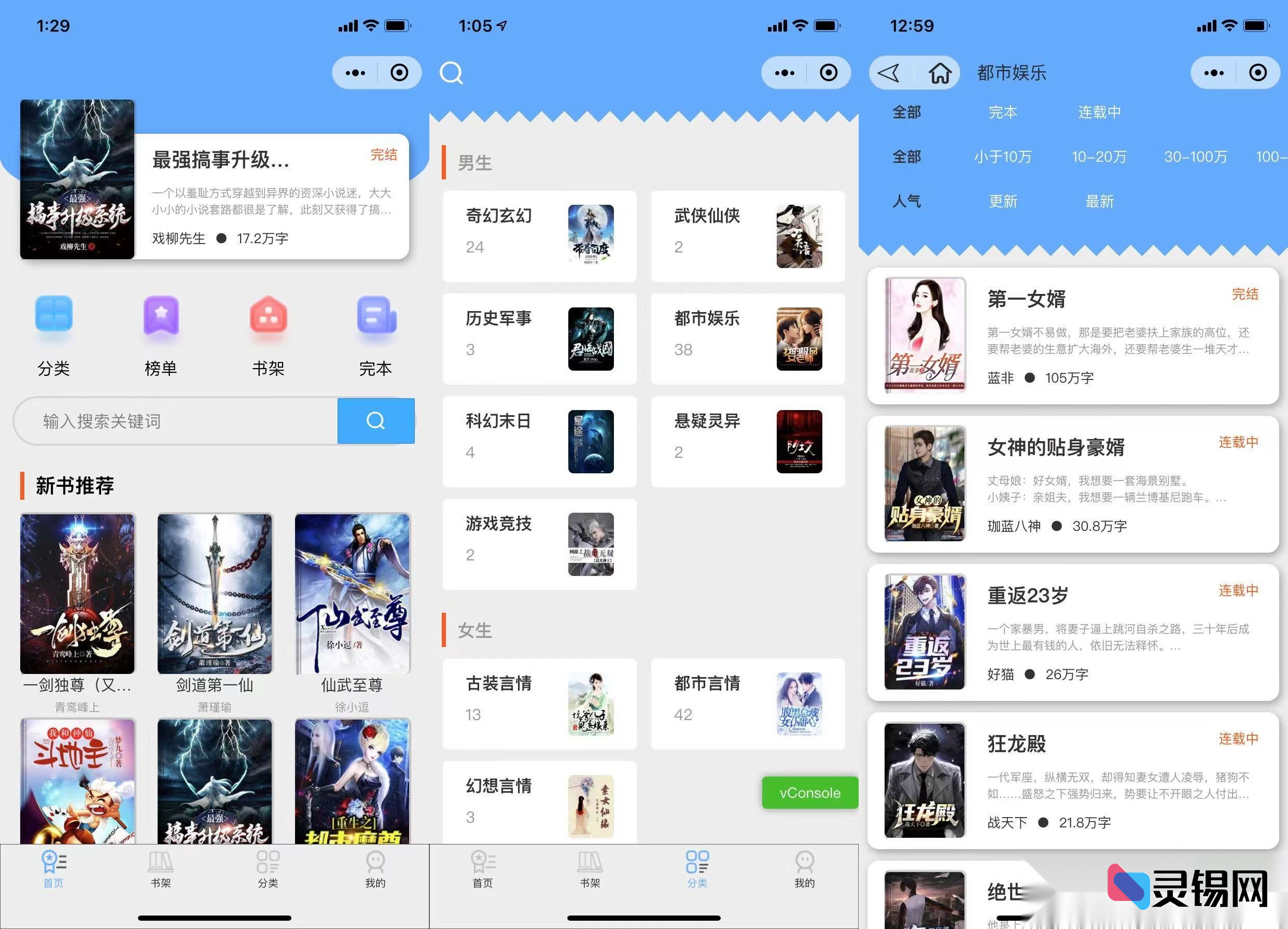 热门微信小说小程序完整包：含采集模块与傻瓜式教程-灵锡网
