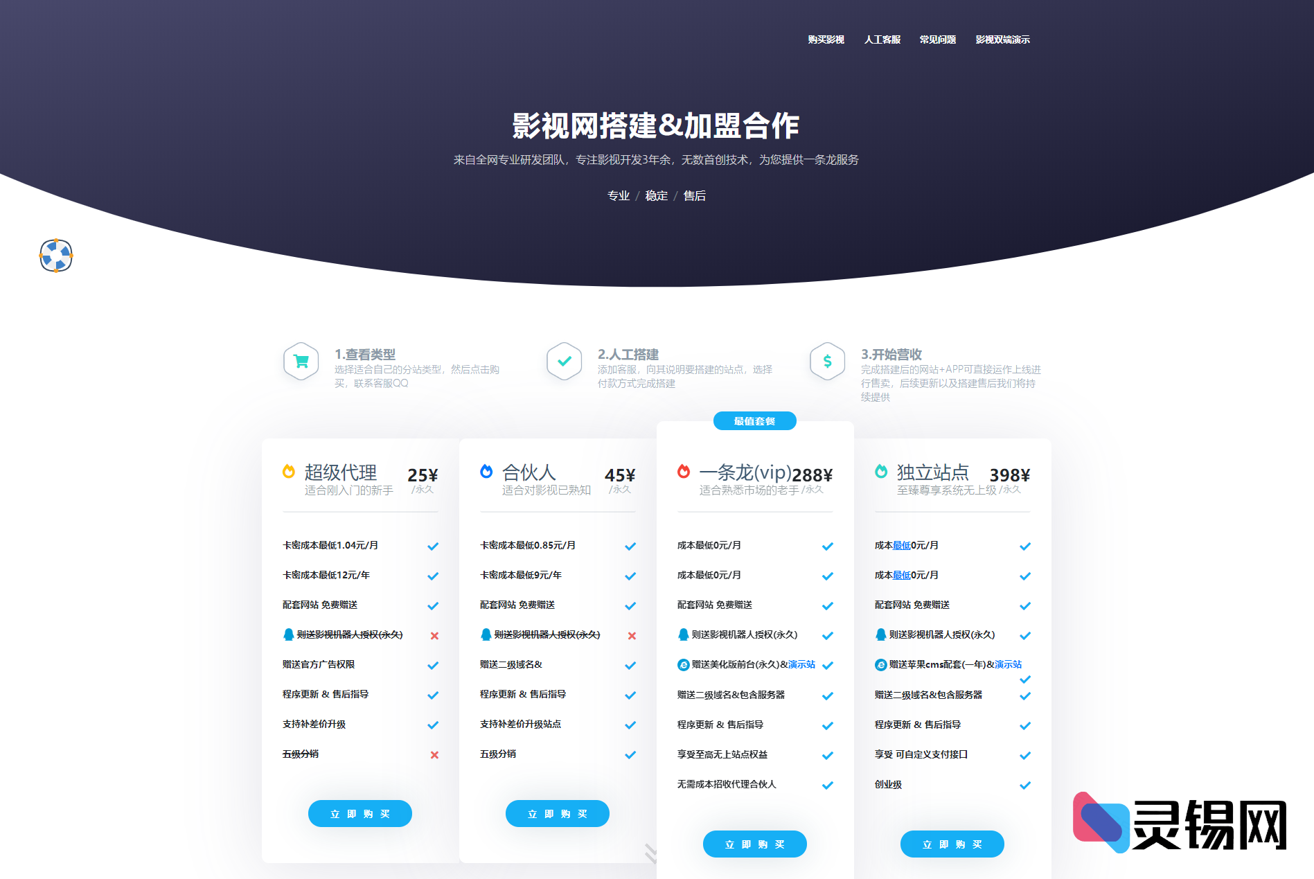 虚拟资源源码产品官网HTML页面套件-灵锡网